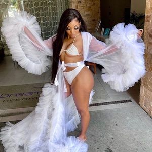 Tulle Robe 
Size: Medium